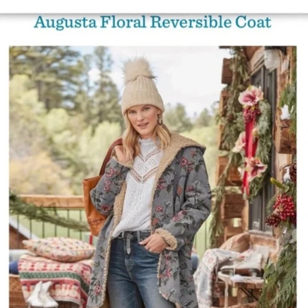 Sundance Floral Teddy Jacket with Sherpa Lining Augusta - Picture 5 of 5